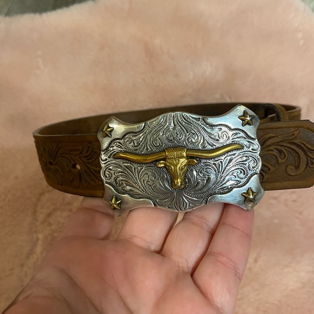 Tony llama vintage boys belt